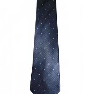 Van Heusen Navy Blue Men's Tie with Subtle Pattern